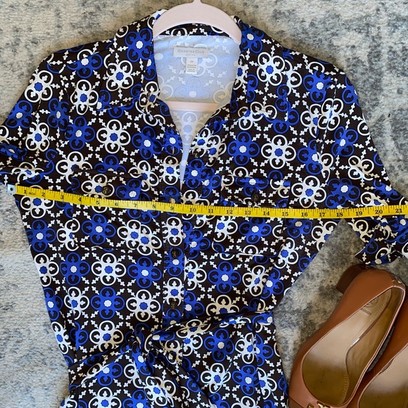 Charter Club Short Sleeve Jersey Dress PP - Picture 10 of 10